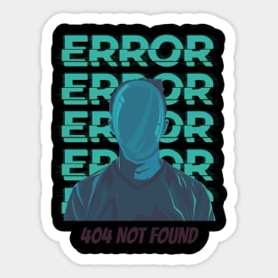 Human Error 404 01 Sticker